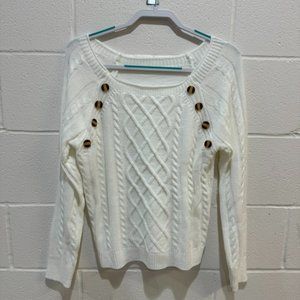 WHITE SIZE S SWEATER